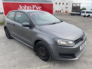 Location: South Wales - 2011 VOLKSWAGEN POLO S 60 3 Door Hatchback REG: NV11NBF, 1198cc Petrol, 5 Speed Manual Petrol, Former Keepers: 3, Keys: Yes, MOT Expiry date: 16/06/2025