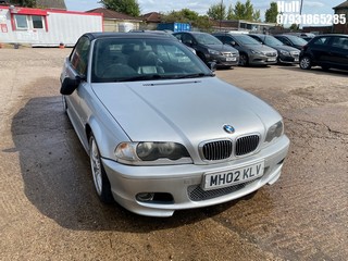 Location: Hull - 2002 BMW 325 CI SPORT AUTO Convertible REG: MH02KLV, Keys: No, MOT Expiry date: 20/08/2025, 2494 Petrol, 5 Speed Auto Petrol, Former Keepers: 8