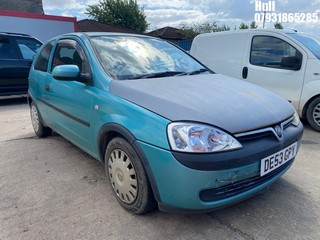 Location: Hull - 2003 VAUXHALL CORSA CLUB 12V 3 Door Hatchback REG: DE53GPY, Keys: No, MOT Expiry date: 07/01/2025, 973 Petrol, 5 Speed Manual Petrol, Former Keepers: 12