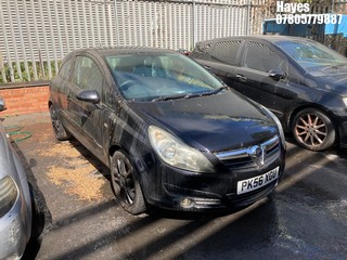Location: Hayes - 2006 VAUXHALL CORSA SXI 3 Door Hatchback REG: PK56XGU, Keys: No, MOT Expiry date: 05/11/2024, 1229 Petrol, 5 Speed Manual Petrol, Former Keepers: 10