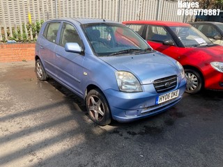 Location: Hayes - 2006 KIA PICANTO LX AUTO 5 Door Hatchback REG: HY06DKE, Keys: No, MOT Expiry date: 02/02/2024, 1086 Petrol, AUTOMATIC, Former Keepers: 7