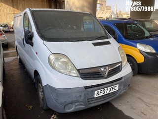 Location: Hayes - 2007 VAUXHALL VIVARO 2900 CDTI LWB Panel Van REG: KF07XFC, Keys: No, MOT Expiry date: 09/05/2025, 1995 Diesel, 6 Speed Manual Diesel, Former Keepers: 3