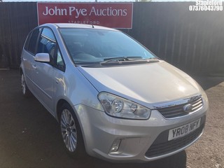 Location: Stapleford - 2008 FORD C-MAX TITANIUM AUTO MPV REG: YR08NFY, Keys: Yes, MOT Expiry date: 25/09/2025, 1999 Petrol, 4 Speed Auto Petrol, Former Keepers: 8