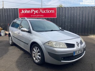 Location: Stapleford - 2007 RENAULT MEGANE DYNAMIQUE DCI Estate REG: FL57NLE, Keys: Yes, MOT Expiry date: 10/10/2025, 1870 Diesel, 5 speed manual, Former Keepers: 5