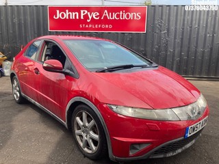 Location: Stapleford - 2008 HONDA CIVIC EX I-VTEC 5 Door Hatchback REG: OW57AXM, Keys: Yes, MOT Expiry date: 21/12/2025, 1799 Petrol, 6 Speed Manual Petrol, Former Keepers: 9