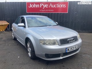 Location: Stapleford - 2003 AUDI A4 TDI SPORT 4 Door Saloon REG: MJ53VLO, Keys: Yes, MOT Expiry date: 22/10/2025, 1896 Diesel, 6 Speed Manual Diesel, Former Keepers: 5