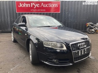 Location: Stapleford - 2008 AUDI A4 S LINE TDI 140 AUTO 4 Door Saloon REG: FY08NBL, Keys: No, MOT Expiry date: 11/09/2025, 1968 Diesel, Variable 1 Speed Auto Diesel, Former Keepers: 5