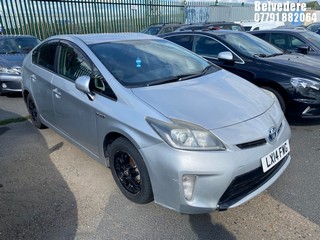 Location: BELVEDERE - 2014 TOYOTA PRIUS HYBRID 5 Door Hatchback REG: LX14FWG, 1795cc Hybrid Electric, Automatic , Former Keepers: 4, Keys: No, MOT: Expiry date21.08.2025