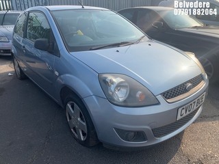 Location: Belvedere - 2007 FORD FIESTA ZETEC CLIMATE 3 Door Hatchback REG: CV07BUE, Keys: No, MOT Expiry date: 22/12/2023, 1388 Petrol, 5 Speed Manual Petrol, Former Keepers: 6