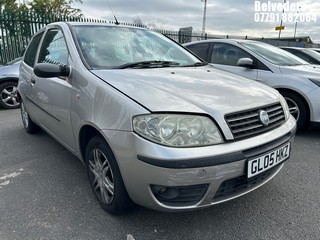 Location: Belvedere - 2005 FIAT PUNTO SUNROOF SPECIAL 3 Door Hatchback REG: GL05HKZ, Keys: No, MOT Expiry date: 15/12/2025, 1242 Petrol, 5 Speed Manual Petrol, Former Keepers: 6