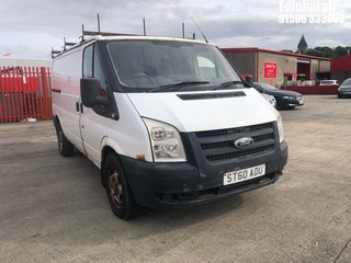 Location: Edinburgh - 2010 FORD TRANSIT 115 T350M FWD Panel Van REG: ST60ADU, Keys: No, MOT Expiry date: 06/09/2024, 2198 Diesel, 6 Speed Manual Diesel, Former Keepers: 4