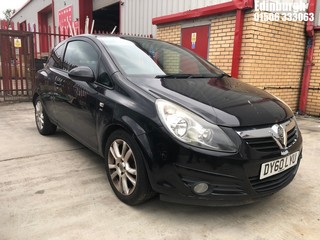 Location: Edinburgh - 2010 VAUXHALL CORSA SXI 3 Door Hatchback REG: DY60LYU, Keys: No, MOT Expiry date: 21/10/2025, 1229 Petrol, 5 Speed Manual Petrol, Former Keepers: 9
