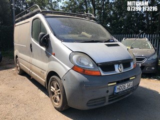 NOTE: ATF Registered Buyers ONLY - Location: Mitcham - 2006 RENAULT TRAFIC SL27 DCI 100 SWB Panel Van REG: HD06SXU, Keys: No,1870 Diesel, 6 Speed Manual Diesel, Former Keepers: 3