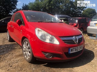 Location: Mitcham - 2010 VAUXHALL CORSA ENERGY 3 Door Hatchback REG: MT60OVU, Keys: No, MOT Expiry date: 06/02/2025, 1229 Petrol, 5 Speed Manual Petrol, Former Keepers: 5