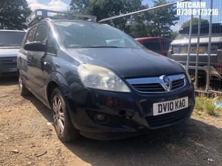 Location: Mitcham - 2010 VAUXHALL ZAFIRA DESIGN MPV REG: DV10KAO, Keys: No, MOT Expiry date: 08/12/2024, 1796 Petrol, 5 Speed Manual Petrol, Former Keepers: 10