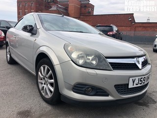 Location: Nottingham - 2009 OPEL ASTRA COUPE CONVERTIBLE Convertible REG: YJ59NWT, Keys: No, MOT Expiry date: 14/08/2025, 1598 Petrol, Manual, Former Keepers: 3