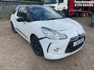 Location: Peterborough - 2011 CITROEN DS3 DSTYLE E-HDI 3 Door Hatchback REG: CK11UMO, Keys: No, MOT Expiry date: 29/08/2024, 1560 Diesel, 5 Speed Manual Diesel, Former Keepers: 5