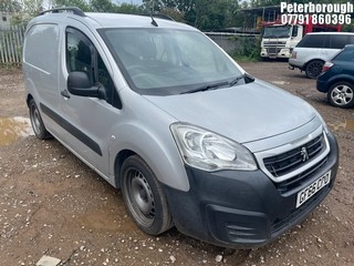 Location: Peterborough - 2016 PEUGEOT PARTNER PROFESSION L1 BLU Panel Van REG: GF66CPO, Keys: No, MOT Expiry date: 01/12/2024, 1560 Diesel, 5 Speed Manual Diesel, Former Keepers: 5