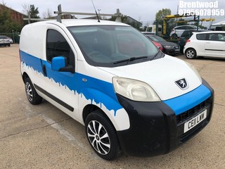 Location: Brentwood - 2011 PEUGEOT BIPPER S HDI Panel Van REG: CE11LWW, Keys: No, MOT Expiry date: 24.04.2026, 1399 Diesel, 5 Speed Manual Diesel, Former Keepers: 6