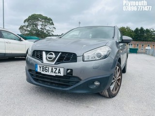 Location: Plymouth - 2012 NISSAN QASHQAI TEKNA DCI 5 Door Hatchback REG: YB61AZA, Keys: No, MOT Expiry date: 02/08/2025, 1461 Diesel, 6 Speed Manual Diesel, Former Keepers: 3
