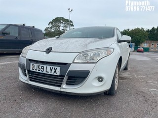 Location: Plymouth - 2010 RENAULT MEGANE EXPRESSION DCI 86 Coupe REG: BJ59LYX, Keys: No, MOT Expiry date: 20/12/2024, 1461 Diesel, 5 Speed Manual Diesel, Former Keepers: 9
