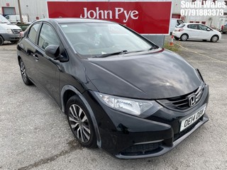 Location: South Wales - 2014 HONDA CIVIC I-DTEC S 5 Door Hatchback REG: OE14OBW, Keys: No, MOT Expiry date: 31/08/2024, 1597 Diesel, 6 Speed Manual Diesel, Former Keepers: 4