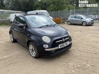 Location: Leeds - 2010 FIAT 500 C LOUNGE MULTIJET 95 CONVERTIBLE REG: NV10YSJ, 1248cc DIESEL, 5 SPEED MANUAL DIESEL, Former Keepers: 0, Keys: Yes, MOT Expiry date: 09-06-2023