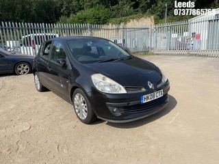 Location: Leeds - 2008 RENAULT CLIO DYNAMIQUE TURBO 100 5 Door Hatchback REG: HK08CTX, Keys: No, MOT Expiry date: 30-01-2026, 1149 Petrol, 5 Speed Manual Petrol, Former Keepers: 6