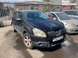 Location: Hayes - 2007 NISSAN QASHQAI ACENTA 2WD 5 Door Hatchback REG: YD07XCB, Keys: No, MOT Expiry date: 15/04/2025, 1598 Petrol, 5 Speed Manual Petrol, Former Keepers: 9