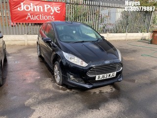 Location: Hayes - 2013 FORD FIESTA ZETEC AUTO 3 Door Hatchback REG: BJ63WJG, Keys: No, MOT Expiry date: 10/07/2024, 1596 Petrol, 6 Speed Auto Petrol, Former Keepers: 2
