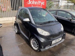 Location: Hayes - 2010 SMART FORTWO PASSION MHD AUTO Coupe REG: LS10MVZ, Keys: No, MOT Expiry date: 13/05/2025, 999 Petrol, 5 Speed Auto Petrol, Former Keepers: 7