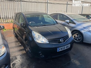 Location: Hayes - 2009 NISSAN NOTE TEKNA DCI 86 MPV REG: VN58WKC, Keys: No, MOT Expiry date: 22/10/2025, 1461 Diesel, 5 Speed Manual Diesel, Former Keepers: 8