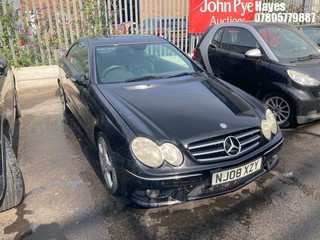 Location: Hayes - 2008 MERCEDES CLK220 CDI SPORT AUTO Coupe REG: NJ08XZY, Keys: No, MOT Expiry date: 28/07/2023, 2148 Diesel, 6 Speed Auto Diesel, Former Keepers: 8