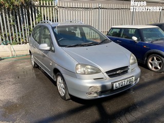 Location: Hayes - 2007 CHEVROLET TACUMA CDX PLUS AUTO MPV REG: LY07PBO, Keys: No, MOT Expiry date: 05/04/2025, 1998 Petrol, 4 Speed Auto Petrol, Former Keepers: 7