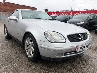 Location: Nottingham - 1998 MERCEDES SLK 230 KOMPRESSOR AUTO Convertible REG: R28YWF, 2298cc Petrol, 5 Speed Auto Petrol, Former Keepers: 1, Keys: Yes, MOT Expiry date: 03/10/2025