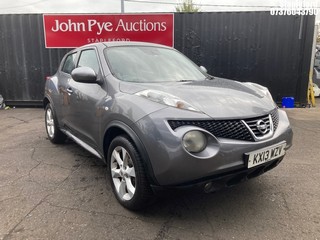 Location: Stapleford - 2013 NISSAN JUKE ACENTA 5 Door Hatchback REG: KX13WZV, Keys: Yes, MOT Expiry date: 08/10/2025, 1598 Petrol, 5 Speed Manual Petrol, Former Keepers: 5