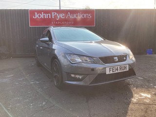 Location: Stapleford - 2014 SEAT LEON FR TDI Estate REG: FE14RUH, Keys: No, MOT Expiry date: 10/03/2026, 1968 Diesel, 6 Speed Manual Diesel, Former Keepers: 3