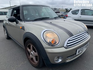 Location: Belvedere - 2007 MINI COOPER AUTO 3 Door Hatchback REG: AF07YUR, 1598cc Petrol, 6 Speed Auto Petrol, Former Keepers: 4, Keys: Yes, MOT Expiry date: 21.02.2026