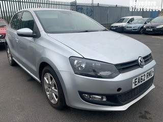 Location: Belvedere - 2012 VOLKSWAGEN POLO MATCH 60 5 Door Hatchback REG: EA62RMU, Keys: No, MOT Expiry date: 12.04.2025, 1198 Petrol, 5 Speed Manual Petrol, Former Keepers: 7