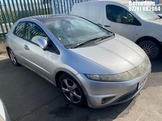 Location: Belvedere - 2006 HONDA CIVIC ES I-VTEC 5 Door Hatchback REG: YF06HRK, Keys: No, MOT Expiry date: 23/04/2025, 1799 Petrol, 6 Speed Manual Petrol, Former Keepers: 5