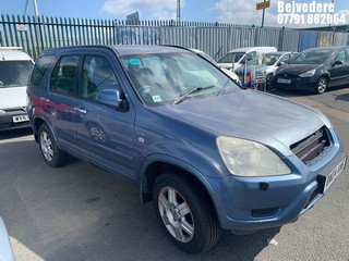 Location: Belvedere - 2004 HONDA CR-V I-VTEC EXECUTIVE Estate REG: OW04AWG, Keys: No, MOT Expiry date: 29/03/2025, 1998 Petrol, 5 Speed Manual Petrol, Former Keepers: 5