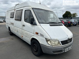 Location: Belvedere - 2006 MERCEDES  SPRINTER 311 CDI LWB Panel Van REG: RJ06LZM, Keys: No, MOT Expiry date: 09/05/2025, 2148 Diesel, 5 Speed Manual Diesel, Former Keepers: 11