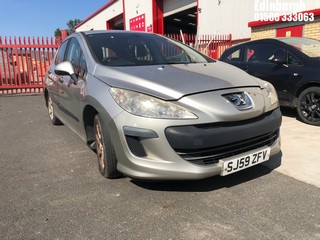 Location: Edinburgh - 2009 PEUGEOT 308 XE HDI 5 Door Hatchback REG: SJ59ZFV, Keys: No, MOT Expiry date: 10/12/2024, 1560 Diesel, 5 Speed Manual Diesel, Former Keepers: 5