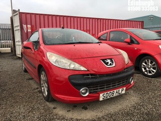 Location: Edinburgh - 2008 PEUGEOT 207 SPORT CC AUTO Convertible REG: SD08HLP, Keys: No, MOT Expiry date: 18/07/2025, 1598 Petrol, 5 Speed Auto Petrol, Former Keepers: 7