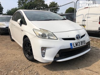 Location: Mitcham - 2013 TOYOTA PRIUS HYBRID 5 Door Hatchback REG: LW13BYD, Keys: No, MOT Expiry date: 30/08/2025, 1797 Hybrid Electric, , Former Keepers: 7