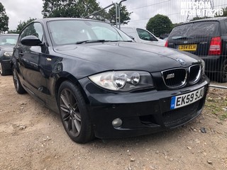 Location: Mitcham - 2009 BMW  118I M SPORT 3 Door Hatchback REG: EK59SJU, Keys: No, MOT Expiry date: 02/07/2025, 2000 Petrol, 6 Speed Manual Petrol, Former Keepers: 12