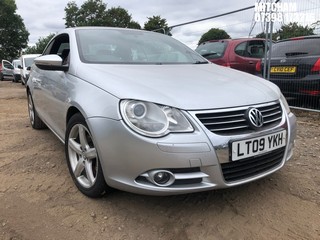 Location: Mitcham - 2009 VOLKSWAGEN EOS SPORT T FSI A Convertible REG: LT09YKH, Keys: No, MOT Expiry date: 28/05/2026, 1984 Petrol, 6 Speed Auto Petrol, Former Keepers: 7