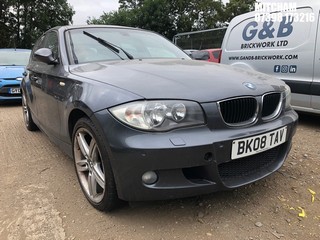 Location: Mitcham - 2008 BMW 118I M SPORT AUTO 5 Door Hatchback REG: BK08TAV, Keys: No, MOT Expiry date: 16/10/2024, 1995 Petrol, 6 Speed Auto Petrol, Former Keepers: 5