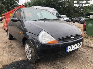 Location: Mitcham - 2006 FORD KA COLLECTION 3 Door Hatchback REG: EA06FSF, Keys: No, MOT Expiry date: 05/09/2022, 1297 Petrol, 5 Speed Manual Petrol, Former Keepers: 4