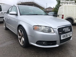 Location: Nottingham - 2006 AUDI A4 S LINE TDI 140 4 Door Saloon REG: VK06VLP, Keys: No, MOT Expiry date: 01/08/2025, 1968 Diesel, 6 Speed Manual Diesel, Former Keepers: 5